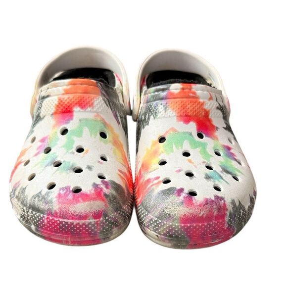 Crocs Colorful Tie Dye Slip Clogs - Picture 1 of 5